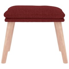 Kāju krēsls, sarkanvīna krāsa, 45x29,5x39cm, audums cena un informācija | Sēžammaisi, pufi | 220.lv