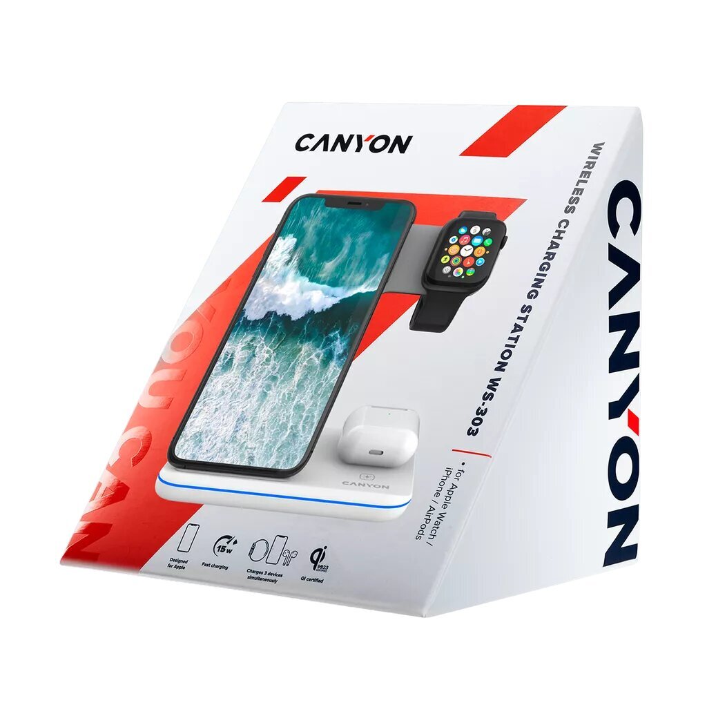 Canyon WS-303W cena un informācija | Lādētāji un adapteri | 220.lv