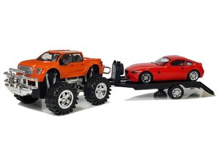 Автомобильный комплект с Monster Truck, оранжевый цена и информация | Игрушки для мальчиков | 220.lv