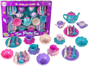 Tējas komplekts meitenēm Lean Toys, zils cena un informācija | Rotaļlietas meitenēm | 220.lv