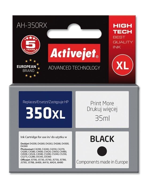 Ink ActiveJet AH-350RX | black | 35 ml | HP HP 350XL CB336EE цена и информация | Tintes kārtridži | 220.lv