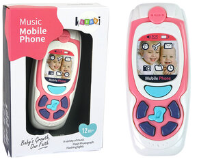 Игрушечный музыкальный телефон, розовый цена и информация | Игрушки для малышей | 220.lv