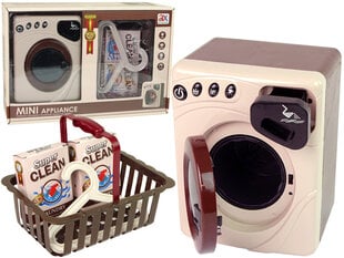 Rotaļu veļas mazgāšanas mašīna ar grozu un piederumiem cena un informācija | Rotaļlietas meitenēm | 220.lv