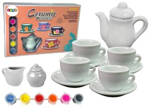 Игрушечный фарфоровый чайный набор для декорирования цена и информация | Игрушки для девочек | 220.lv