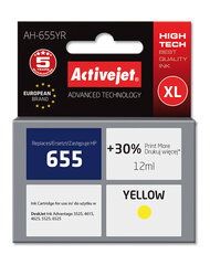 Ink ActiveJet AH-655YR | Yellow | 12 ml | HP HP 655 CZ112AE cena un informācija | Tintes kārtridži | 220.lv