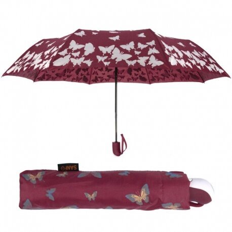 Pusautomātiskais sieviešu lietussargs ar maināmu krāsu Sanfo-13 cena un informācija | Lietussargi sievietēm | 220.lv
