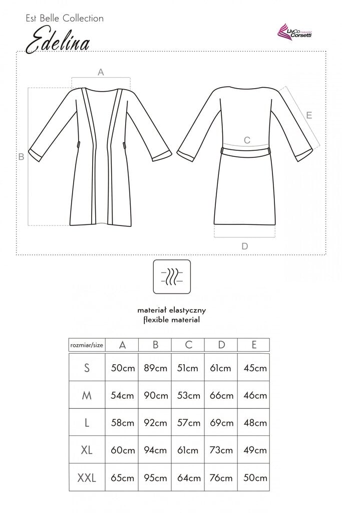Sieviešu halāts Edelina cena un informācija | Sieviešu halāti | 220.lv