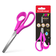 ErichKrause ® Joy Ergo kreiļu šķēres, 14 cm (blisterī pa 1 gab.) cena un informācija | Kancelejas preces | 220.lv