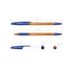 Lodīšu pildspalva ErichKrause® R-301 Amber Stick&Grip 0.7, tintes krāsa - zila (iepakojumā 3 gb.), komplekts cena un informācija | Rakstāmpiederumi | 220.lv