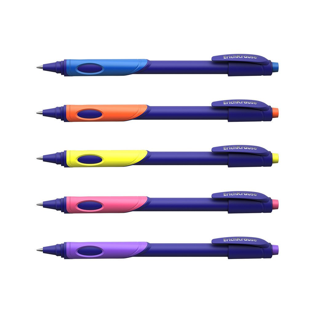 Lodīšu pildspalva ErichKrause® ErgoLine® Kids, Ultra Glide Technology, tintes krāsa - zila (iepakojumā 10 gb.), komplekts цена и информация | Rakstāmpiederumi | 220.lv