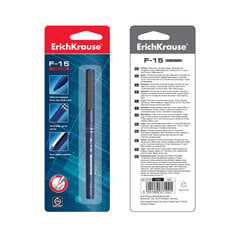 Kapilāra pildspalva ErichKrause ® F-15, tintes krāsa - zila (blisterī pa 1 gab.) cena un informācija | Rakstāmpiederumi | 220.lv