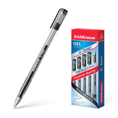 Ручка гелевая ErichKrause®, G-Tone, черный, 12 шт цена и информация | Письменные принадлежности | 220.lv