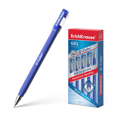 Gēla pildspalva ErichKrause ® G-Cube ®, tintes krāsa - zila (kastītē pa 12 gab.), komplekts цена и информация | Письменные принадлежности | 220.lv