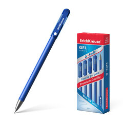 Ручка гелевая ErichKrause®, G-Soft, синий, 12 шт цена и информация | Письменные принадлежности | 220.lv