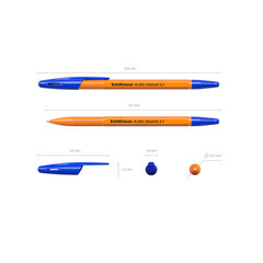 Ручка шариковая ErichKrause® R-301 Orange Stick 0.7, цвет чернил синий (в коробке по 50 шт.), набор цена и информация | Письменные принадлежности | 220.lv