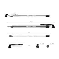 Pildspalva lodīšu ErichKrause ® ULTRA-20, tintes krāsa - melna (kastītē pa 12 gab.), komplekts cena un informācija | Rakstāmpiederumi | 220.lv