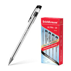 Pildspalva lodīšu ErichKrause ® ULTRA-20, tintes krāsa - melna (kastītē pa 12 gab.), komplekts cena un informācija | Rakstāmpiederumi | 220.lv