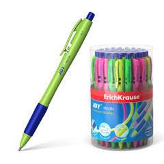 Pildspalva lodīšu automātiskā ErichKrause ® JOY ® Neon, Ultra Glide Technology, tintes krāsa - zila (tubusā pa 50 gab.), komplekts cena un informācija | Rakstāmpiederumi | 220.lv
