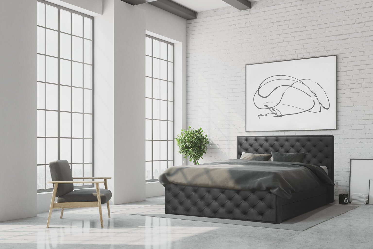 Kontinentālā gulta Suzy, 120x200 cm, brūna cena un informācija | Gultas | 220.lv