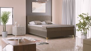 Kontinentālā gulta Savani, 200x200 cm, brūna cena un informācija | Gultas | 220.lv