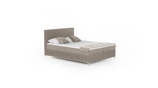 Kontinentālā gulta Savani, 140x200 cm, brūna cena un informācija | Gultas | 220.lv