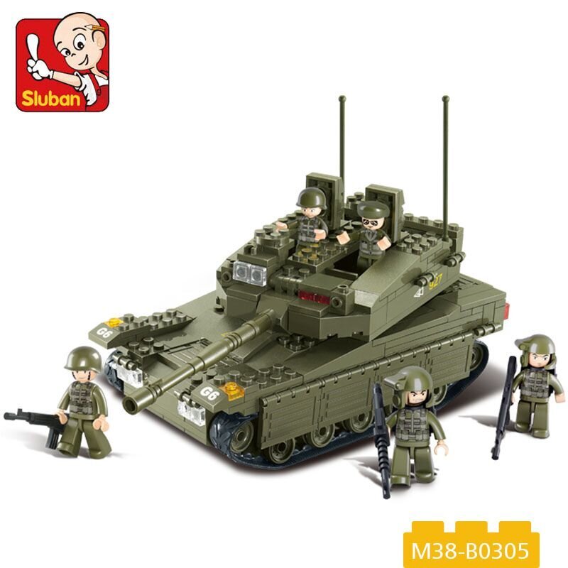 Konstruktors Tanks Merkava Sluban B0305, 344 d. цена и информация | Konstruktori | 220.lv