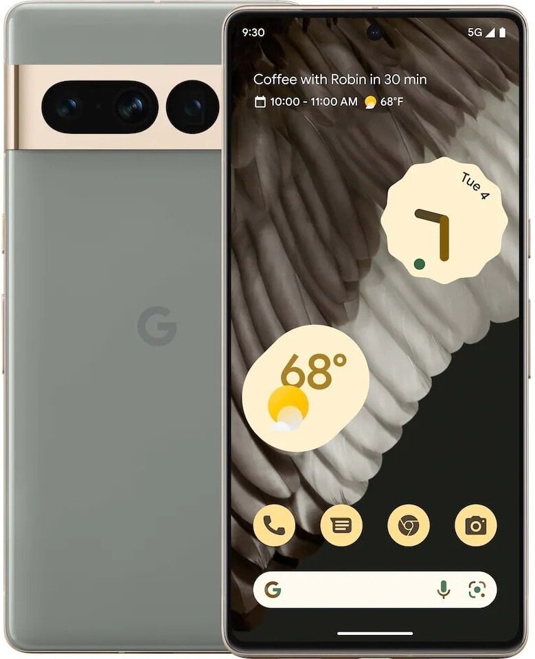 Google Pixel 7 Pro 5G Dual SIM 12/128GB Hazel (GA03464-GB) цена и информация | Mobilie telefoni | 220.lv