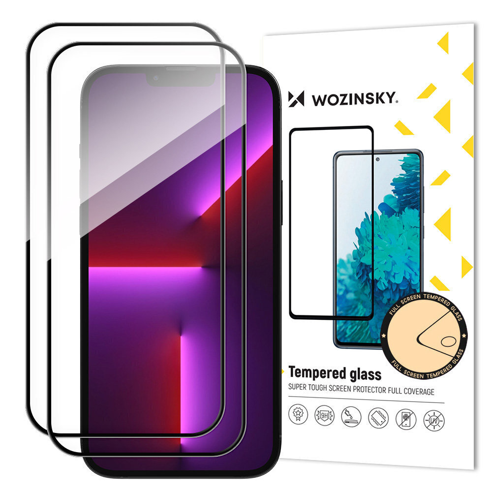 Wozinsky iPhone 14 Pro Black cena un informācija | Ekrāna aizsargstikli | 220.lv