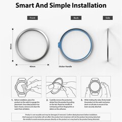 Ringke Bezel Watch Silver GW4-40-40 cena un informācija | Viedpulksteņu un viedo aproču aksesuāri | 220.lv