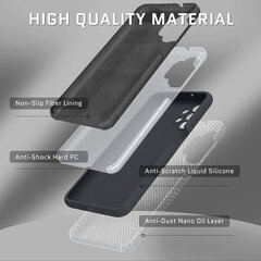 Komplekts - silikona vāciņš Samsung Galaxy A53 5G (real liquid silicone Easy Clean), melns (Black night) + Basic (Case Friendly) aizsargstikls cena un informācija | Telefonu vāciņi, maciņi | 220.lv