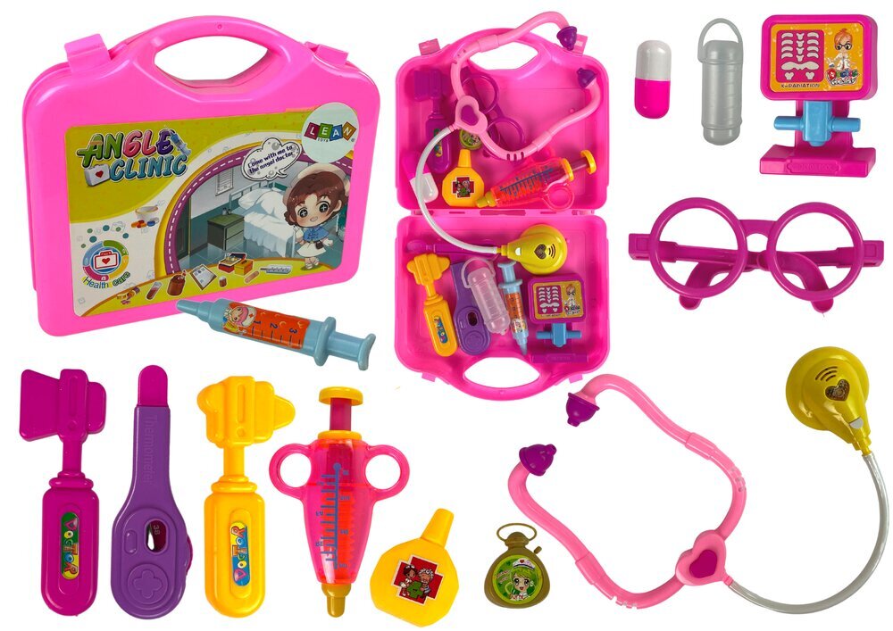 Ārsta komplekts koferī, rozā cena un informācija | Rotaļlietas meitenēm | 220.lv