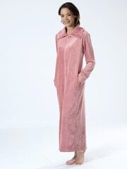 Длинный бамбуковый халат на молнии Belmanetti Claire Velour, бренди цена и информация | Женские халаты | 220.lv