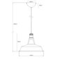 Piekaramā lampa G.LUX GT-310-D31-1S-BL LOFT-7 cena un informācija | Piekaramās lampas | 220.lv