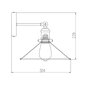 Sienas lampa G.LUX GT-260-D26-1A-BL LOFT-6 cena un informācija | Sienas lampas | 220.lv