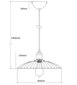 Piekaramā lampa G.LUX GT-350-D35-1S-BL LOFT-1 cena un informācija | Lustras | 220.lv