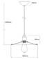 Piekaramā lampa G.LUX GT-220-D30-1S-BL LOFT-2 cena un informācija | Piekaramās lampas | 220.lv