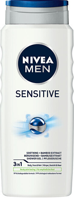 Men Sensitive 2 x 500 ml vīriešu dušas želeja cena un informācija | Dušas želejas, eļļas | 220.lv