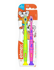 Elmex Зубная щетка для детей 3-6 лет Children Duopack 2 шт. цена и информация | Зубные щетки, пасты | 220.lv