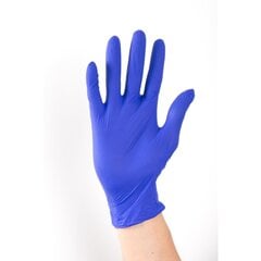 Перчатки нитриловые одноразовые Maxter, синие, 100 шт., размер М цена и информация | Первая помощь | 220.lv