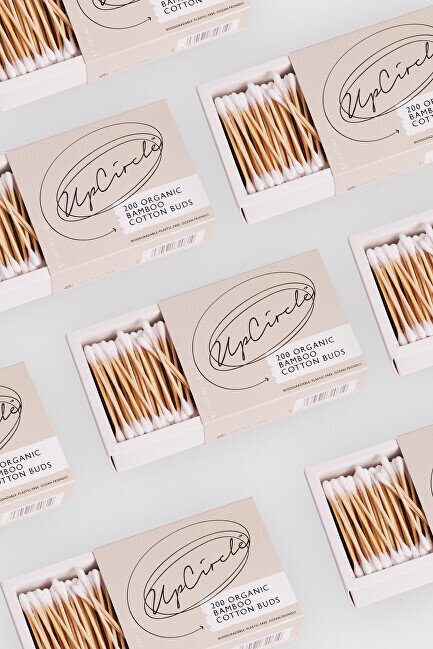 Organiskie bambusa higiēnas kociņi Bamboo Cotton Buds 200 gab. cena un informācija | Vates kociņi, mitrās salvetes | 220.lv