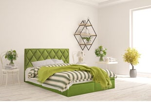 Континентальная кровать Piazzo, 160x200 см, зеленый цвет цена и информация | Кровати | 220.lv