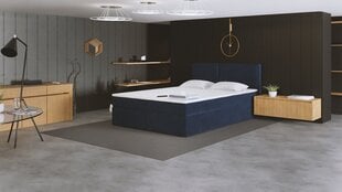 Континентальная кровать Kanada, 200x200 см, синий цвет цена и информация | Кровати | 220.lv
