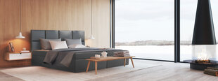Континентальная кровать Flavio, 200x200 см, серый цвет цена и информация | Кровати | 220.lv