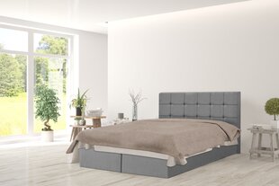 Kontinentālā gulta Nami, 180x200 cm, pelēka cena un informācija | Gultas | 220.lv