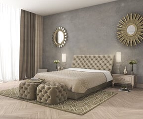 Kontinentālā gulta Monaco, 120x200 cm, brūna cena un informācija | Gultas | 220.lv