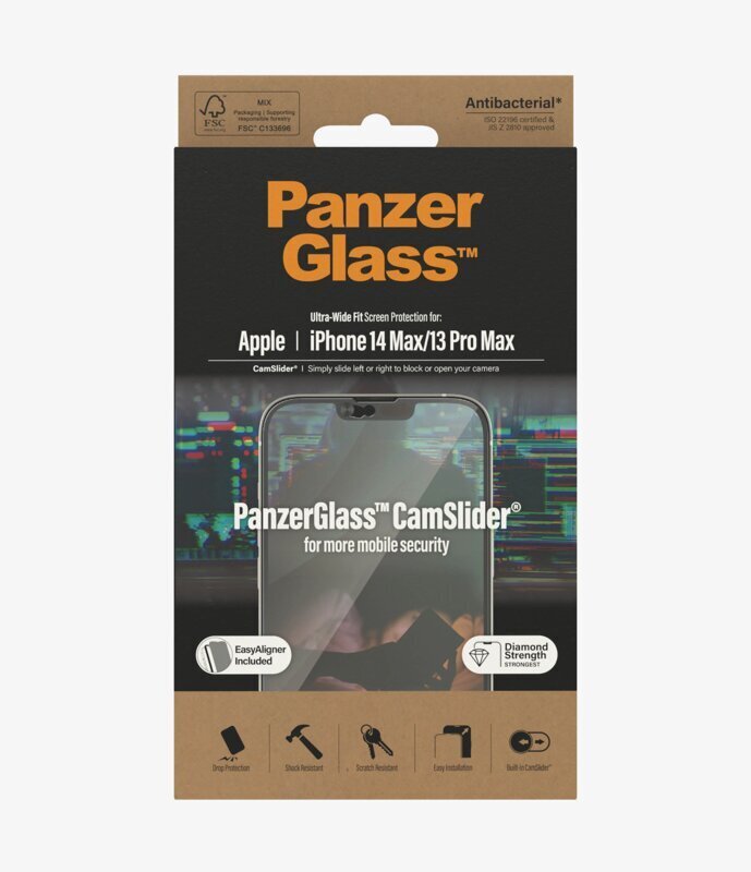 PanzerGlass CamSlider, iPhone 14 Plus / 13 Pro Max cena un informācija | Ekrāna aizsargstikli | 220.lv