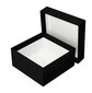 Melna kaste ar vāku M izmērs. Balts interjers cena un informācija | Dāvanu saiņošanas materiāli | 220.lv
