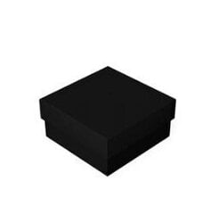 Melna kaste ar vāku M izmērs. Melns interjers cena un informācija | Dāvanu saiņošanas materiāli | 220.lv