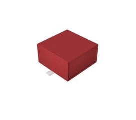 Sarkana kastīte ar M izmēra magnētu. Balts interjers cena un informācija | Dāvanu saiņošanas materiāli | 220.lv
