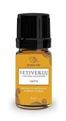 Vetivērijas ēteriskā eļļa, 5 ml цена и информация | Эфирные, косметические масла, гидролаты | 220.lv